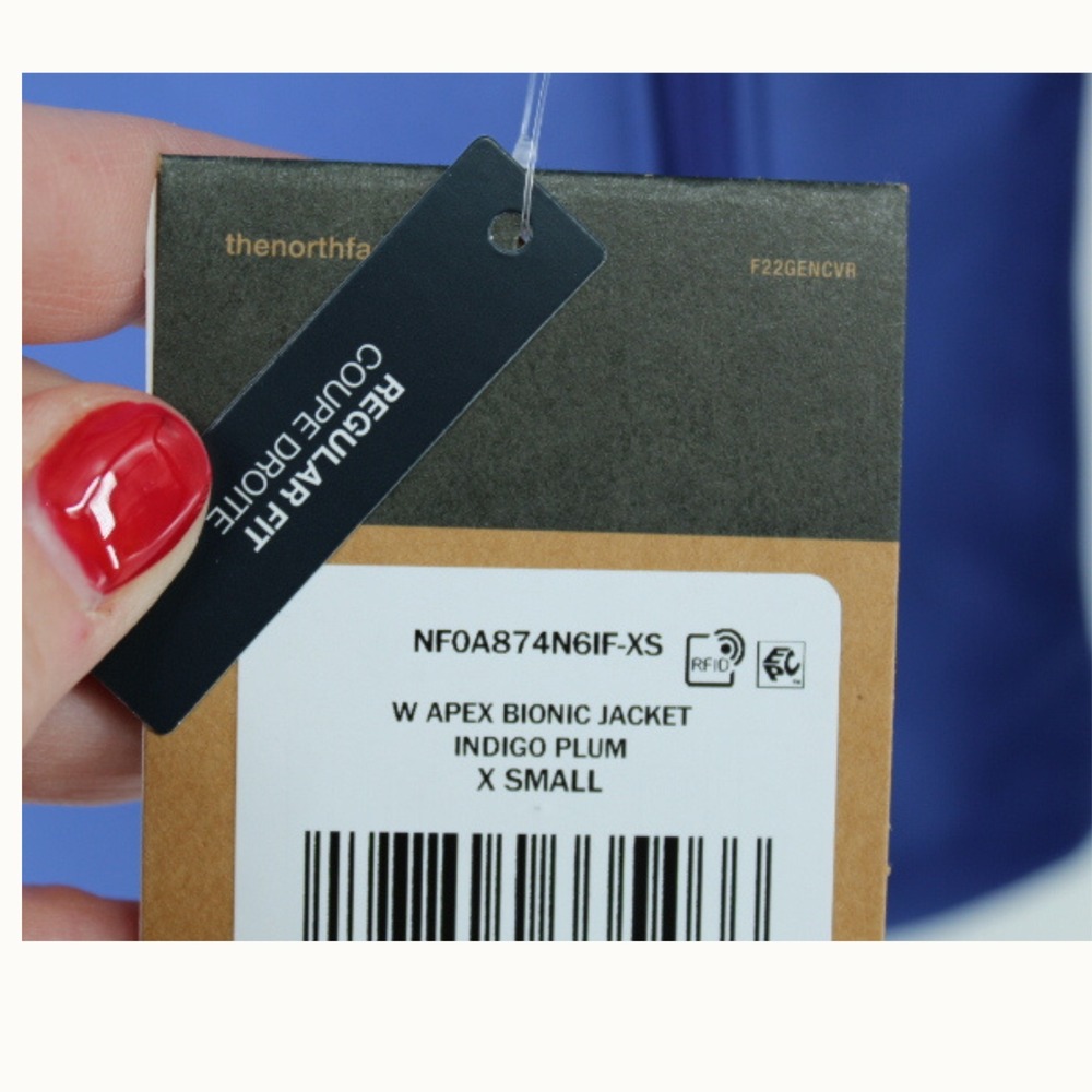 The North Face Apex Bionic Jacket XS Womens Indigo Plum Softshell Full Zip - Picture 8 of 8